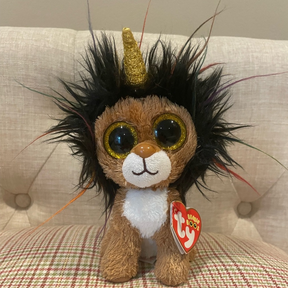 Ty Plush Unicorn Lion - Ramsey